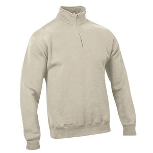 Best Quality Unisex 100% Cotton French Terry Custom Logo 1/4 Zip Heavyweight Quarter Zip Hoodies & Sweatshirts for Men - Product Image 3