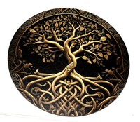 Planche en Agate Gravée Vastu Star Radiance Jaune et Blanche, Style Feng Shui Amour, Décoration de Maison Thérapeutique
