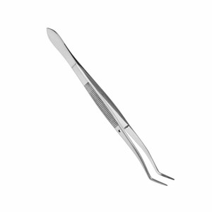 Pinzas Dentales Curvas Premium de Acero Inoxidable, Pinzas Aplicadoras de Algodón de Precisión, Instrumentos Quirúrgicos Restauradores - Product Image 3