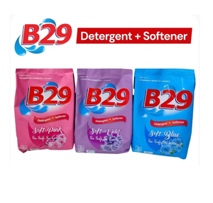 Détergent en poudre B29 avec adoucissant, parfum floral rose violet bleu, pour machine à laver - Product Image 1