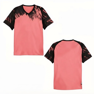 DROGEN EXPORTS Conjunto de Camiseta de Fútbol para Niños Unisex Rojo Claro, 100% Poliéster, Transpirable, Absorbe la Humedad, Impresión Digital, Secado Rápido - Product Image 1