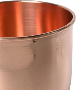 Metal Copper <b>Drinkware</b> Copper Tumbler, LACQUERED-FREE, UNLINED and UNCOATED - 550 Ml, for Ayurveda Health Benefits - Product Image 6