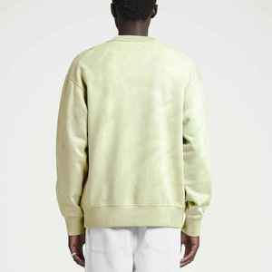 Sudadera de cuello redondo para hombre, verde claro y rosa, de punto, corte holgado, color liso, estilo casual, para otoño, fabricante - Product Image 3
