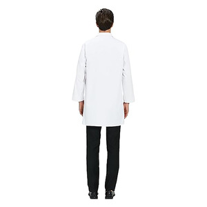 Unisex Classic White Cotton <b>Scrub</b> <b>Sets</b> with Jersey Fabric Needle Detection Professional Medical Nurse Uniform for Hospital Use - Product Image 5
