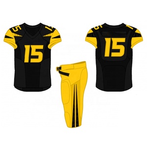 Uniforme de football américain personnalisé 2023 avec logo, jersey de football respirant en polyester, taille plus, couleur personnalisée, sublimation - Product Image 2