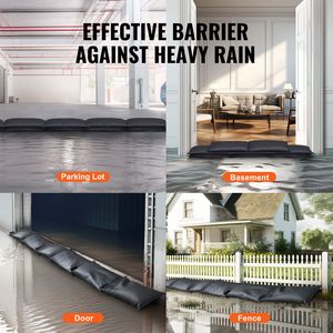 Confezione da 6 Sacchi Barriera Antiallagamento Attivabili ad Acqua per Uso Domestico in ABS Sicuro per Porte e Finestre - Product Image 6