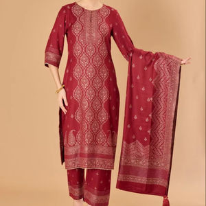 Safaa Zardozi – Tela de Viscosa de Lujo sin Coser para Vestidos de Invierno y Trajes de Mujer - Product Image 1