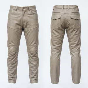 Pantalones de Motociclismo de Cuero Genuino Hechos a Mano para Hombre y Mujer, Tallas Personalizadas, Equipamiento para Pista - Product Image 4
