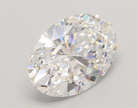 Diamante Cultivado en Laboratorio de Forma Ovalada Blanca de 2.07 Quilates, VVS1, Corte Excelente