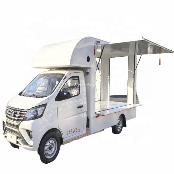 Changan, небольшой бензиновый грузовик, многоцелевая тележка для еды, мобильные магазины, розничная торговля, фургон для гамбургеров, мороженого