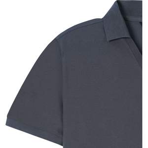 Camiseta Polo Personalizada para Hombre, Cuello en V, Manga Corta, Color Sólido, Mezcla de Algodón, Informal, Verano, Fabricante Mayorista OEM - Product Image 2