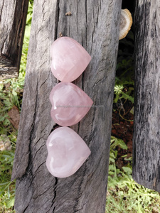 Haute qualité cristal naturel coeur pierres de Massage en gros bricolage décorations en pierre de palmier sculpté à la main véritable pierre précieuse thème de l'amour - Product Image 2