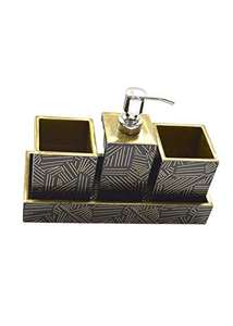 Juego de baño de MDF con acabado esmaltado, precio directo de fábrica, juego de tocador de lujo para decoración del hogar, juego de baño estilo Farhouse al mejor precio - Product Image 5