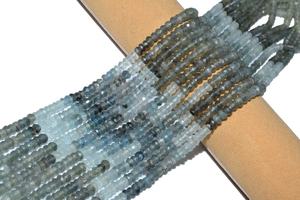 100% Natural 4mm facetado Rondelle forma musgo aguamarina cuentas llegada para la fabricación de joyas - Product Image 2