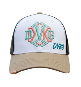 Casquette de camionneur 6 panneaux réglable en maille avec logo brodé sur le devant, style urbain unisexe, tenue décontractée - Product Image 1