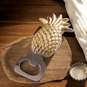 Metal Pineapple Shaped Bottle Opener <b>Gold</b> Finish Decorative Fruit Design Manual Bottle Opener <b>Kitchen</b> <b>Accessory</b> Home Dining - Product Image 3