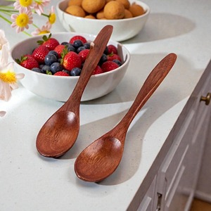 ช้อนเสิร์ฟไม้ด้ามยาว ดีไซน์น่ารักสร้างสรรค์ สีธรรมชาติ อุปกรณ์ครัว - Product Image 4