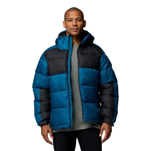 Chaqueta Acolchada con Capucha para Hombre, Repelente al Agua, 340 GSM, Nailon Acolchado, Aislante, Abrigo de Invierno Ecológico, Ligero y Cálido para Exteriores - Product Image 1