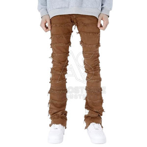Pantalones Clásicos de Lona de Cintura Media, Ligeros, con Costuras Duraderas, Tacto Suave, para Uso Diario Informal, MOQ Bajo - Product Image 3