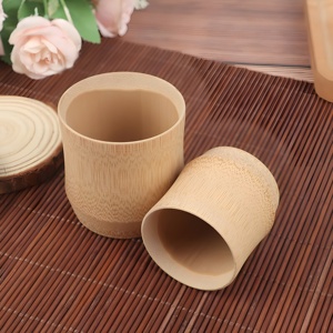 Tazas personalizadas impresas a bajo precio en venta, tazas funcionales de bambú natural al por mayor, tazas para beber. - Product Image 4
