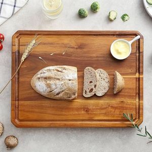 Thick Wooden Butcher Board Premium Kitchen Cutting Board for Meat Vegetables Fruit Preparation - Product Image 1