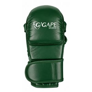 ถุงมือ MMA แบบกำหนดเอง หนัง PU ฝ่ามือเปิด สำหรับฝึกซ้อมต่อสู้ ศิลปะการต่อสู้ อุปกรณ์กราปลิง สีเขียวฟอเรสต์ - Product Image 2