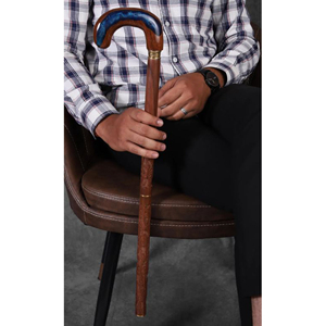 Bastón de Madera Tradicional Hecho a Mano, Bastón de Senderismo de Madera de Primera Calidad, Bastón de Movilidad de Madera para Hombres Mayores - Product Image 1