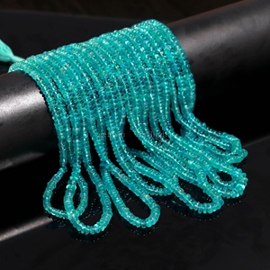 Perles rondes lisses en apatite bleue AAA 5 mm 5,5 mm, perles d'apatite naturelle, brin de 16 pouces, perles de pierres précieuses pour la fabrication de bijoux en gros - Product Image 6