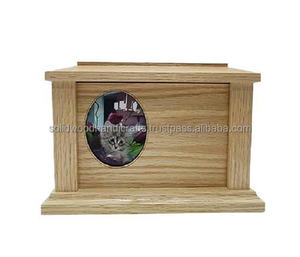 Urne en bois pour cendres d'animaux domestiques Urnes de crémation en bois pour cendres de chat et de chien Urnes souvenir à bas prix - Product Image 1