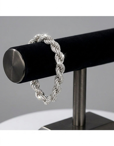 14KT Solid Gold Diamond Link Bracelet Heavy <b>Iced</b> <b>Out</b> Hip Hop Designer Jewelry Luxury <b>Chain</b> Statement Piece for Men Style Icon - Product Image 3