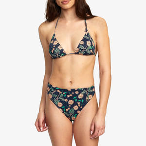 Bikini Micro Negro Sexy con Logotipo Personalizado, Conjunto de Dos Piezas, Bikini Extremadamente Elegante para Chicas, Ropa de Playa para Mujer - Product Image 1