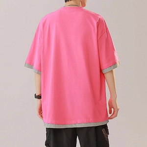 T-shirt en coton tricoté de qualité supérieure pour homme, design personnalisé, écologique, respirant, vêtements décontractés streetwear, fournisseur - Product Image 3