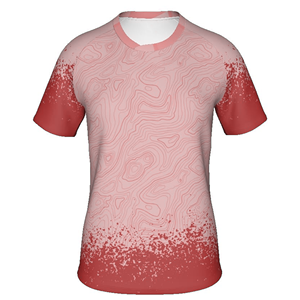 เสื้อฟุตบอลผู้ชายสีแดงไล่เฉดสี แขนสั้น ระบายเหงื่อได้ดี ผลิตจากโพลีเอสเตอร์ เหมาะสำหรับทุกฤดูกาล คอกลม ทรงปกติ - Product Image 1