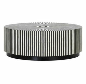 Pièce Antique en Bois Café et Table à Thé Table Plante Stand Tabouret Home Decor Forme Ronde de Falak World Export - Product Image 5