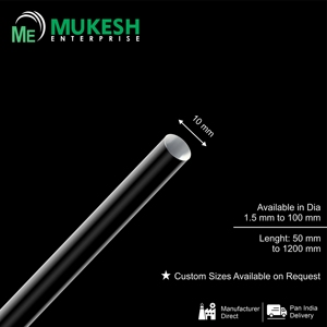 High Strength PMMA Solid Round Bar 10mm Clear Acrylic <b>Rod</b> Factory Price India Bulk Custom Size Precision Cutting Service Vendor - Product Image 3