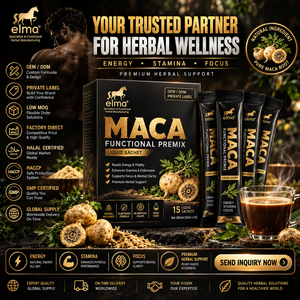 Complément alimentaire naturel à base d'extrait de racine de maca Halal Elma Food, 60 comprimés à croquer, soutien énergétique pour hommes, métabolisme, circulation, GMP - Product Image 1