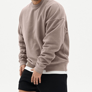 Crew Neck Workout New Fashion High Quality Custom Streetwear Oversized Unisex Basic Cotton <b>Blended</b> Sweatshirt For Men's - Product Image 5