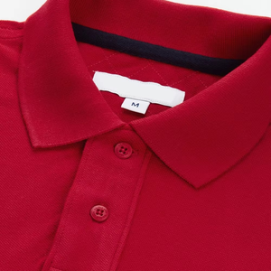 Polo Rojo a Rayas para Hombre, Transpirable, de Algodón y Poliéster, Informal, para Golf, con Logotipo Personalizado, OEM, ODM, Venta al Por Mayor - Product Image 6