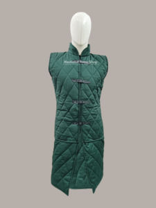 Gambesón Medieval Hecho a Mano, Chaqueta Larga sin Mangas, Acolchada de Algodón, Aketon, Armadura de Caballero de Batalla para Recreación Histórica - Product Image 3