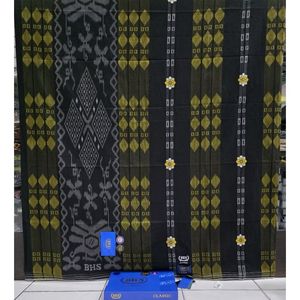 Sarong Indonesia BHS Classic B de Algodón Dorado, Prenda Transpirable para Adultos, para Uso Diario en Eid y Ramadán - Product Image 3