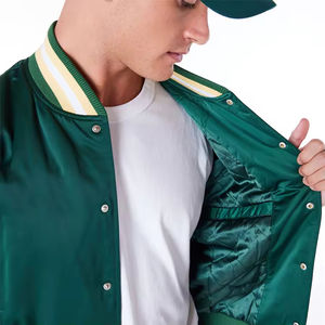 Veste bomber universitaire personnalisée OEM pour hommes, brodée pour équipes de basketball et de baseball, idéale pour l'hiver - Product Image 5