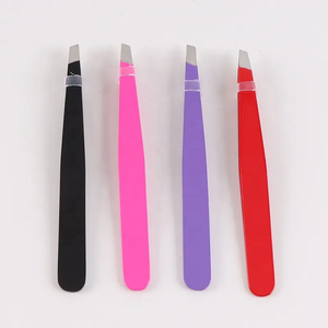 Pince à épiler professionnelle réutilisable en acier inoxydable pour hommes et femmes, avec pointes droites et pointues, ANAAIF - Product Image 2