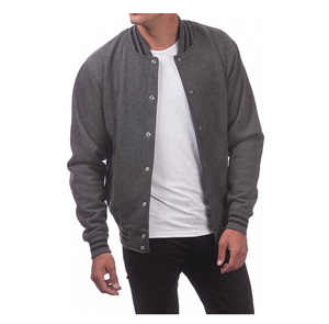 Custom Cotton Fleece Varsity Jacket <b>Men</b> Blank Letterman Jacket Wholesale Casual College Baseball Jacket for <b>Men</b> - Product Image 3