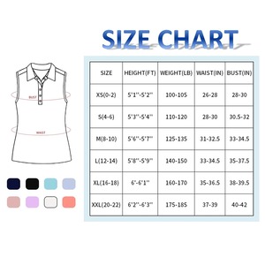 Polo sans manches pour femme, couleur unie violet, séchage rapide, tricoté, pour le golf, le tennis et le sport - Product Image 4
