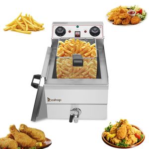 Friggitrice Commerciale in Acciaio Inossidabile da 8.5QT/8L con Capacità Totale di 12.5qt/11.8l e Design a Vasca Singola - Product Image 4
