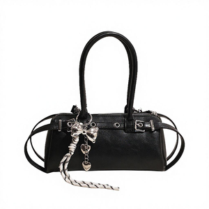 Sac à bandoulière tendance pour femme de marque, sacoche personnalisée en PU avec fermeture éclair, élégante et portable, deux poignées 16 - Product Image 2