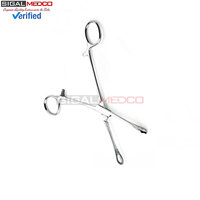 Mini-pince à éponges 6,5'' classique plaquée argent, instrument hémostatique pour piercing corporel, pince à pansement en acier inoxydable antidérapante