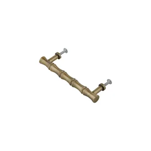 Vintage Brass Finish Furniture Handle Metal Drawer Pull Cabinet Knob Bolt Inserting for Kitchen <b>Wardrobe</b> - Product Image 1