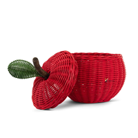 Panier à jouets multifonctionnel en rotin naturel coloré, écologique, de forme ovale, pour la chambre des enfants, vente en gros KV NATURAL HOME