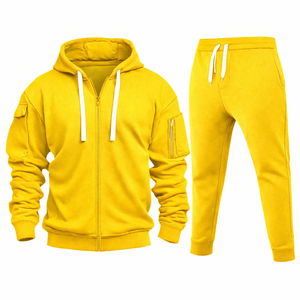 Conjunto de Sudadera con Capucha y Pantalones Deportivos de Algodón Transpirable con Estampado Digital Personalizado, Ropa Deportiva Unisex de Invierno, 2 en 1, OEM, ODM - Product Image 3